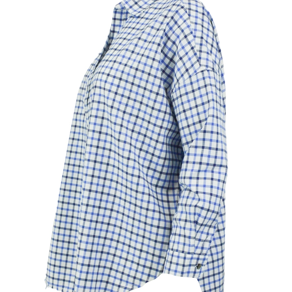 Blue and White A Shirt Thing Diego Plaid Men's Shirt